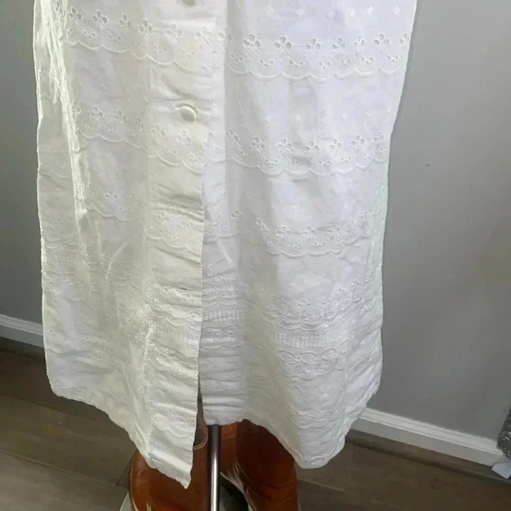 Vintage eyelet midi dress - Picture 9 of 10